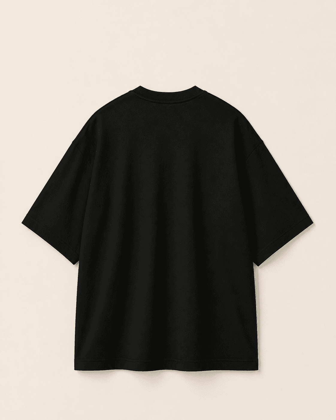 Signature Chest Logo Oversized T-Shirt – Black view 2