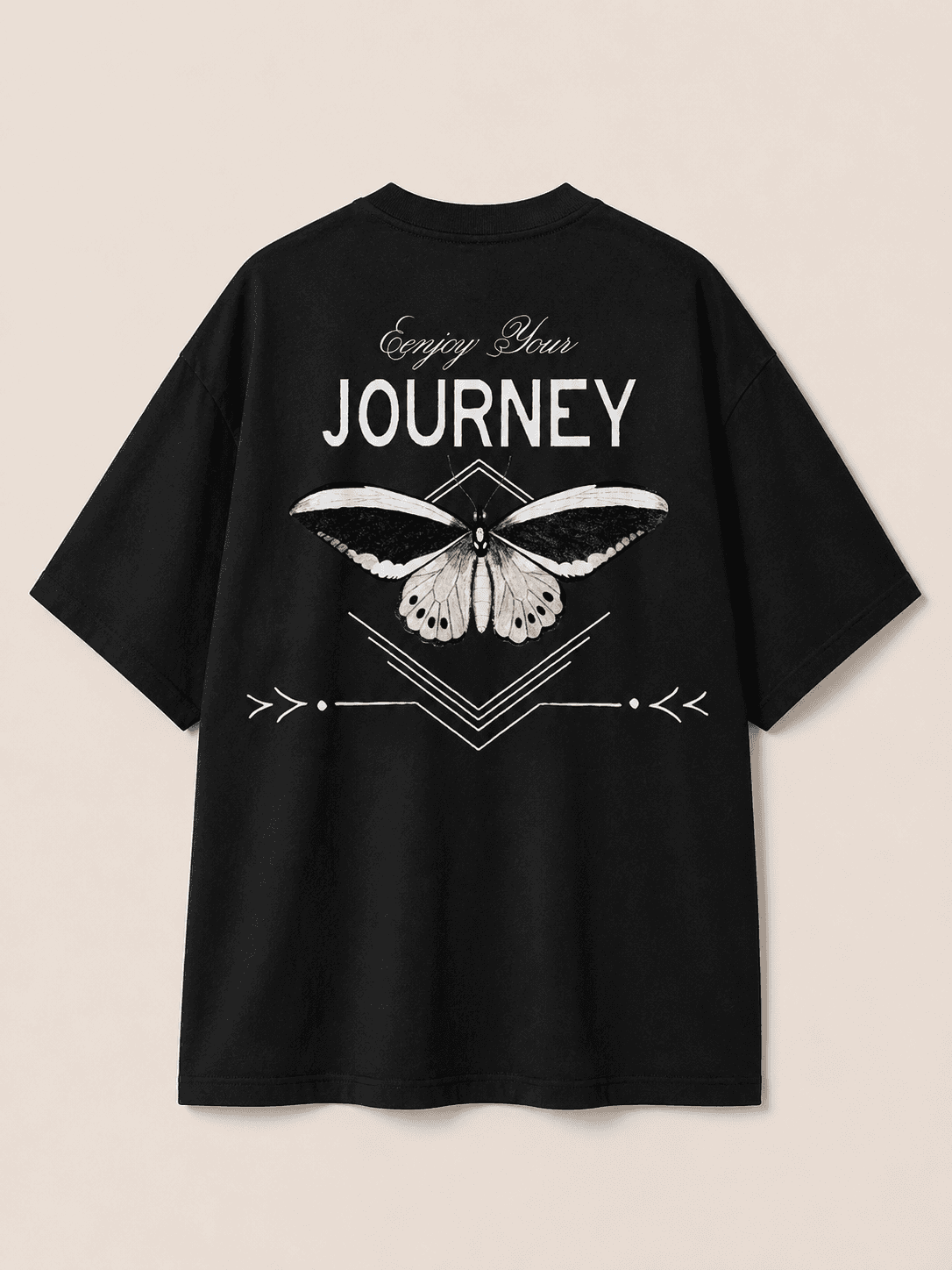 Journey Butterfly Back Print T-Shirt