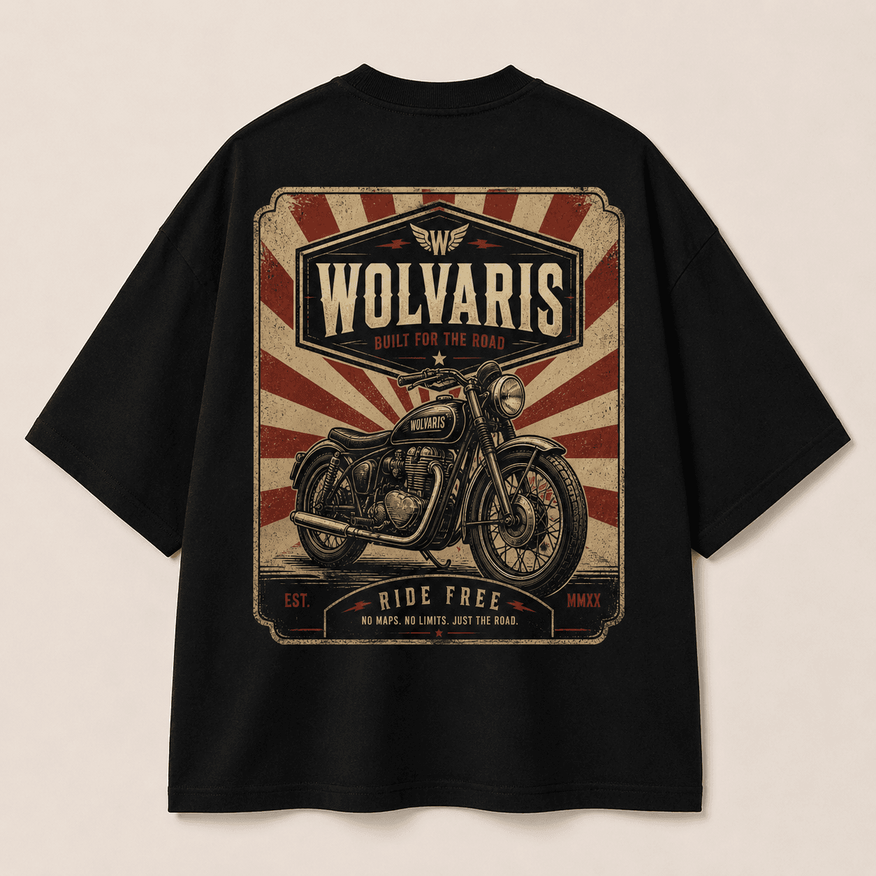 Built For The Road Vintage Poster T-Shirt