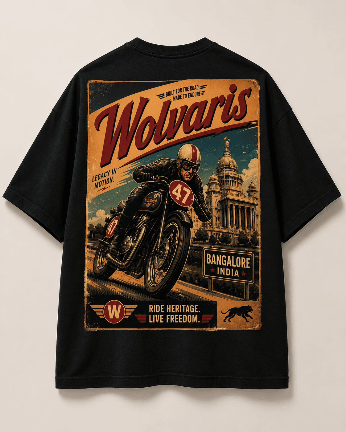 Bangalore Heritage Vintage Poster T-Shirt